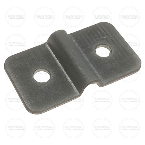 Wire mesh double screw on clips